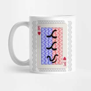 Tribal Art Playing card King / Baybayin word Tatay (Father) Mug